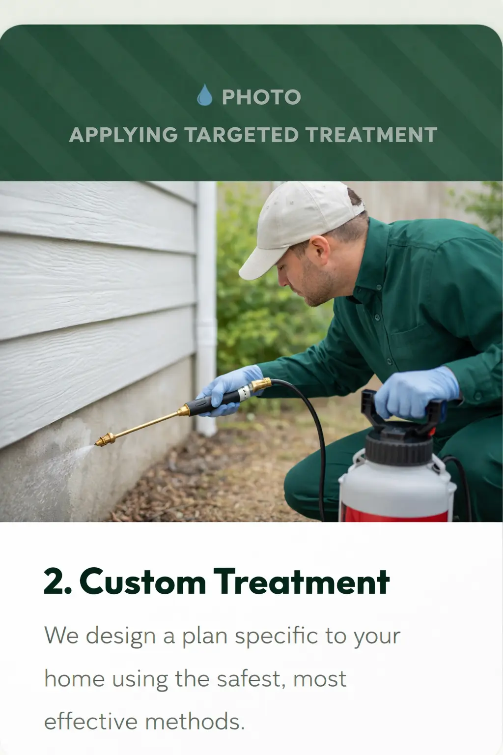 Wernex technician applying targeted pest treatment inside a Southern Utah home